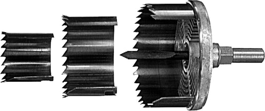 Jeu de 8 scies cloches BOSCH pour bois Ø 25, 32, 38, 44, 51, 57, 63 et 68 mm
