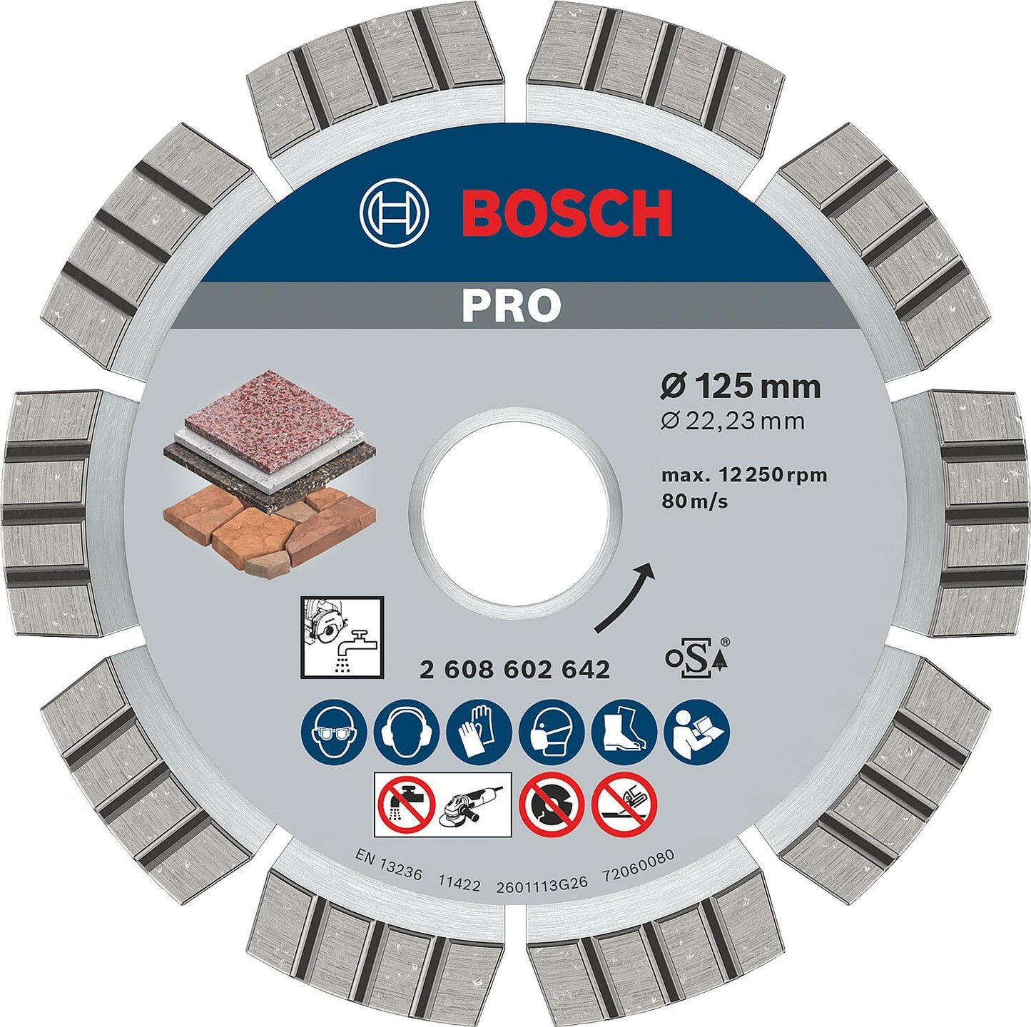 BOSCH Best for Stone diamond cutting disc for stone Ø 125 x 22.23 x 2.2mm