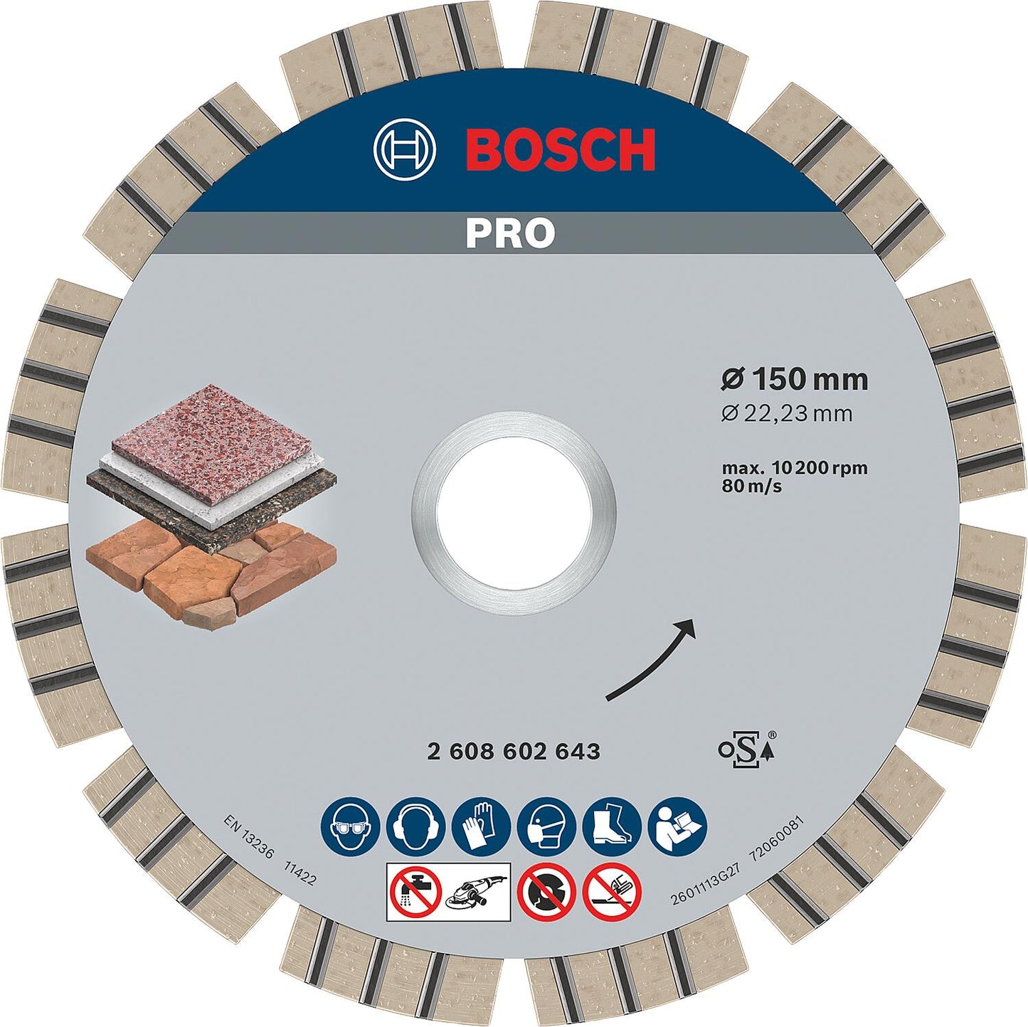 BOSCH Best for Stone diamond cutting disc for stone Ø 125 x 22.23 x 2.2mm
