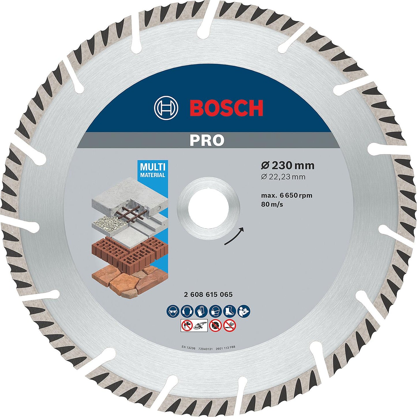 Diamond cutting disc BOSCH Standard for Universal Ø 115 x 22.23 x 2.0mm
