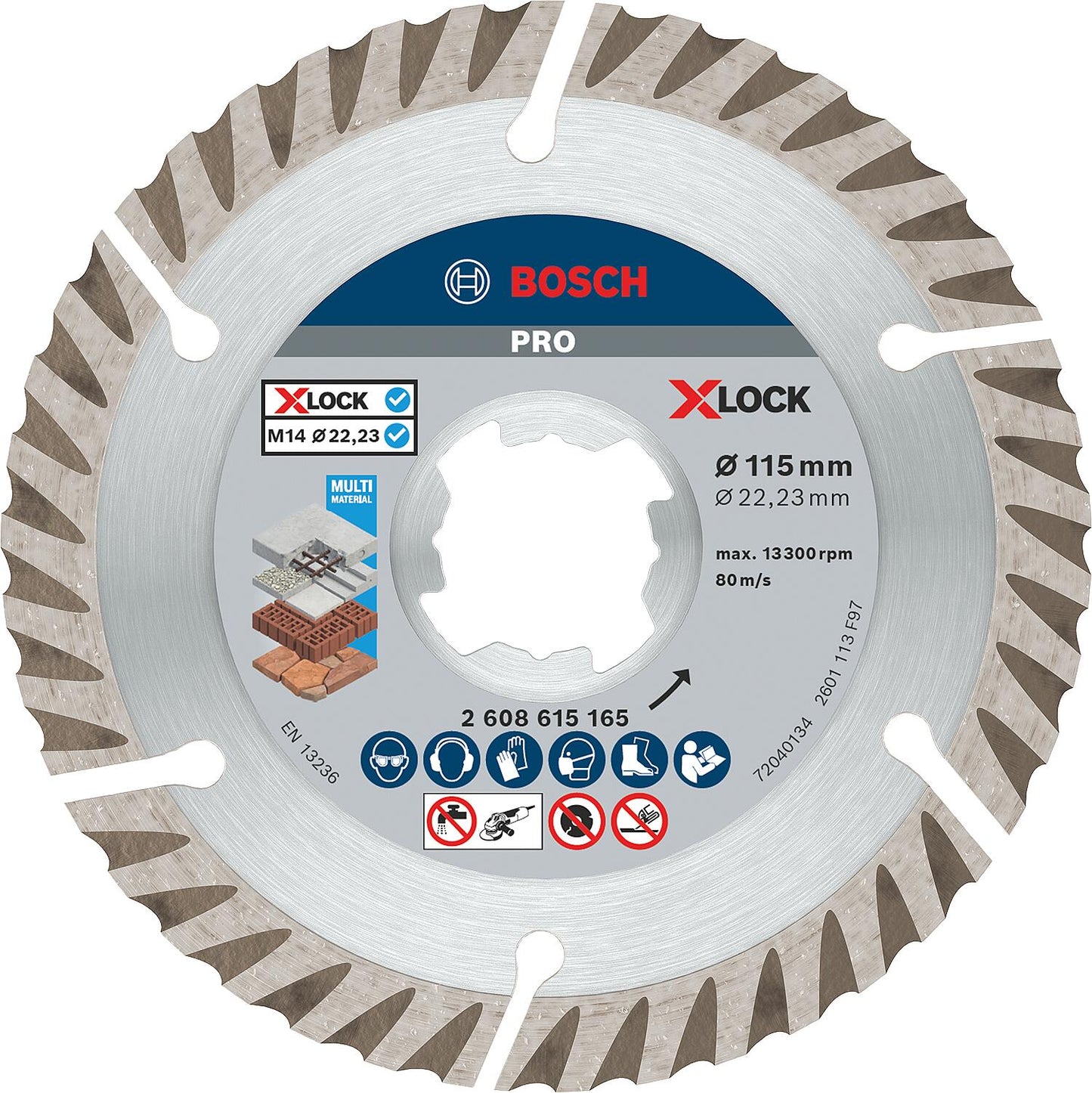 BOSCH® Diamond Standard for Universal cutting disc with X-Lock mount Ø 115 mm