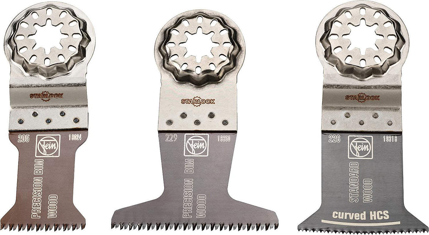 FEIN 3-piece plunge saw blade set E-Cut Combo Starlock wood
