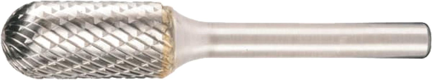 KLINGSPOR cylindrical carbide end mill with ball head and cross-serration, Ø 6.0 mm, L: 50 mm