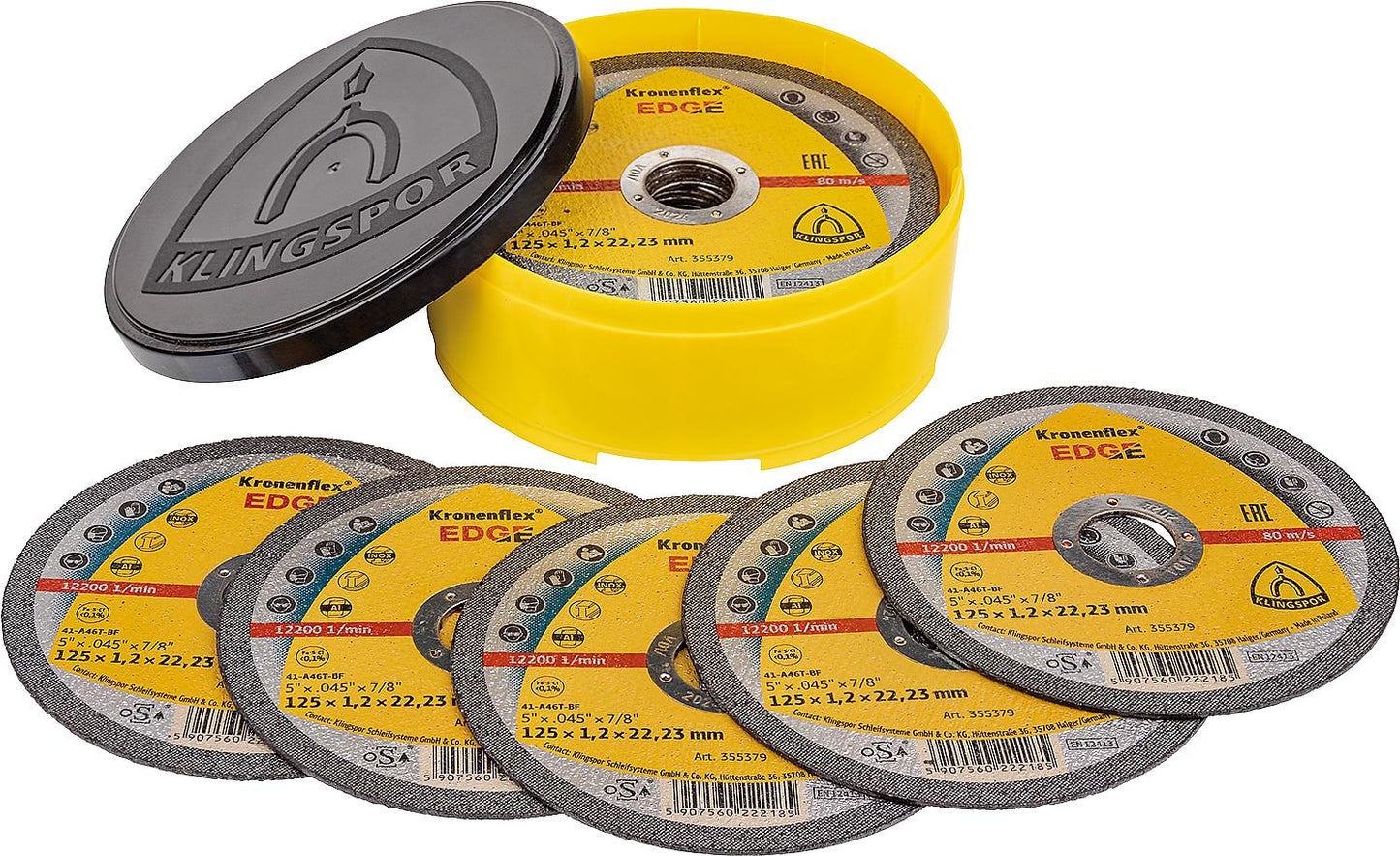 KLINGSPOR cutting disc 125x1.2x22.23mm, pack of 25