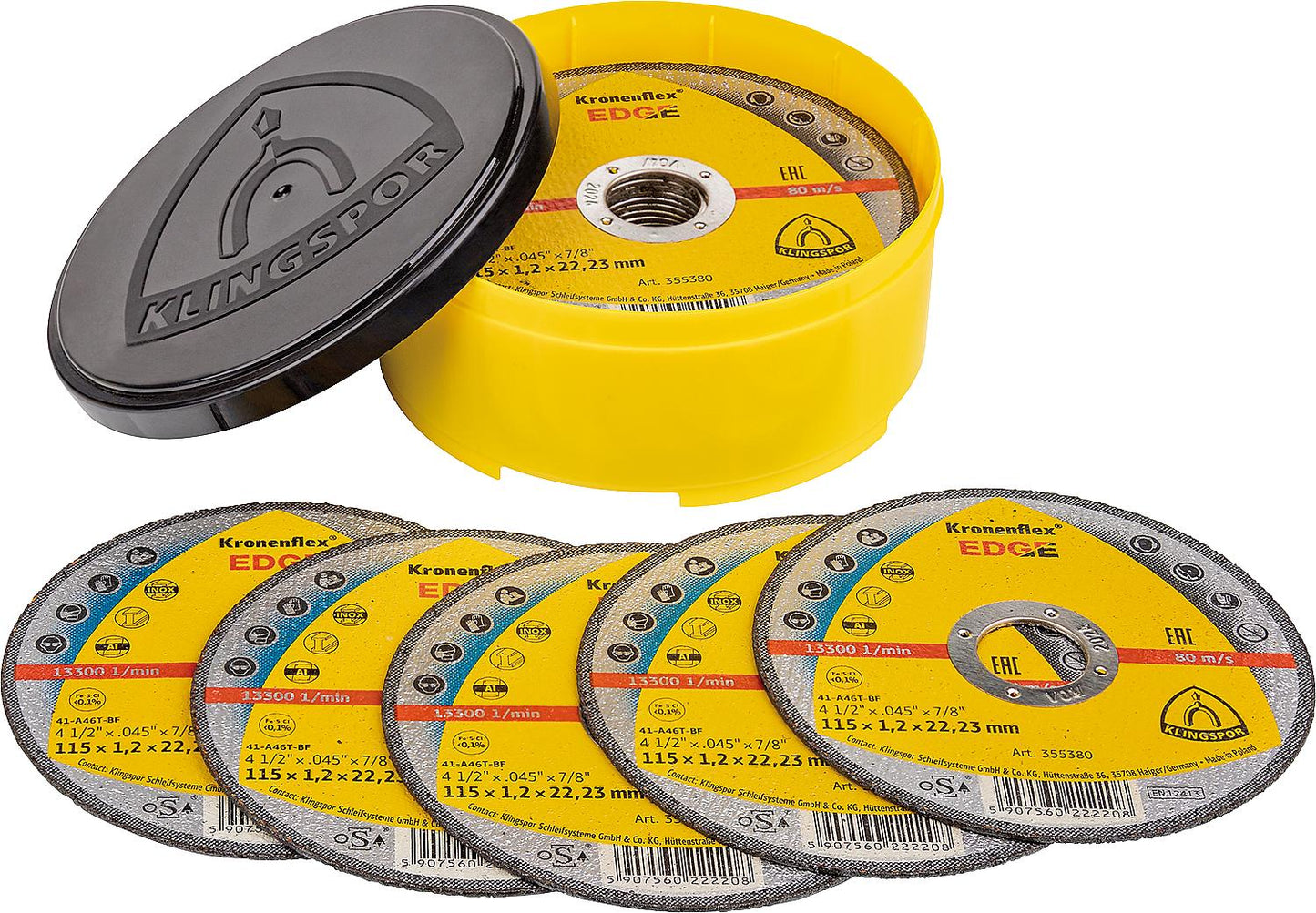 KLINGSPOR cutting disc 125x1.2x22.23mm, pack of 25