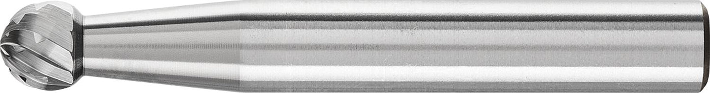 Carbide end mill PFERD, ball shape, tooth configuration 3, Ø 6.0mm, shank: 6mm, L: 45mm
