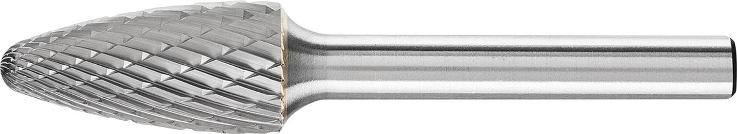 Carbide end mill PFERD, round arch shape, tooth configuration 3, Ø 6.0mm, shank: 6mm, L: 55mm