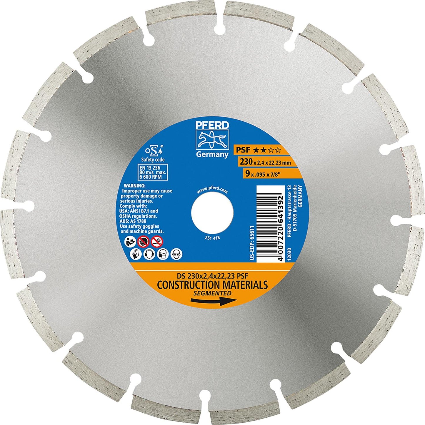 Disque de découpe diamanté DS PSF