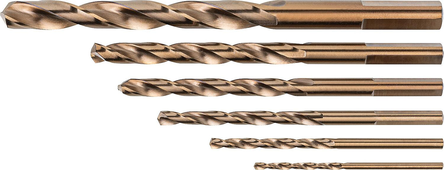 HSS-Co spiral drill bit set ALPEN 6-piece DIN 338 RN