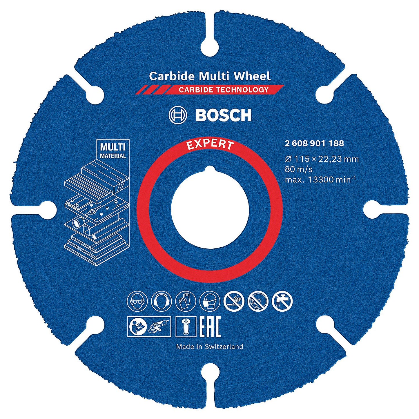 Cutting disc BOSCH Expert Carbide Multiwheel Ø 125x22.23mm