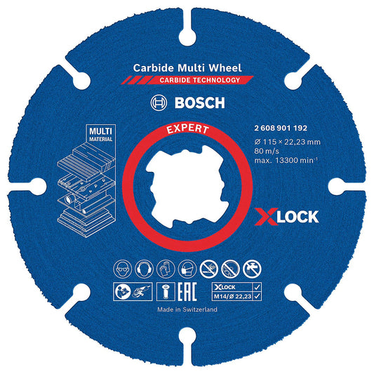 Trennscheibe BOSCH EXPERT Carbide Multiwheel Ø 115 mm X-LOCK