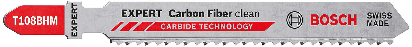 Stichsägeblätter-Set BOSCH® EXPERT T108BHM  Länge 92 mm, für Kunststoff VPE 3 Stück