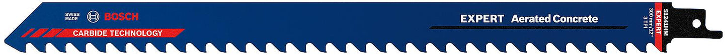 Lame de scie alternative BOSCH® EXPERT S1241HM, longueur 300 mm, pour béton cellulaire et briques, lot de 1