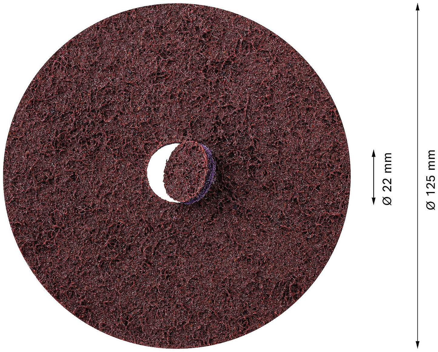 Disque non tissé BOSCH® EXPERT N477 pour fermetures auto-agrippantes Ø 125 mm extra grossier