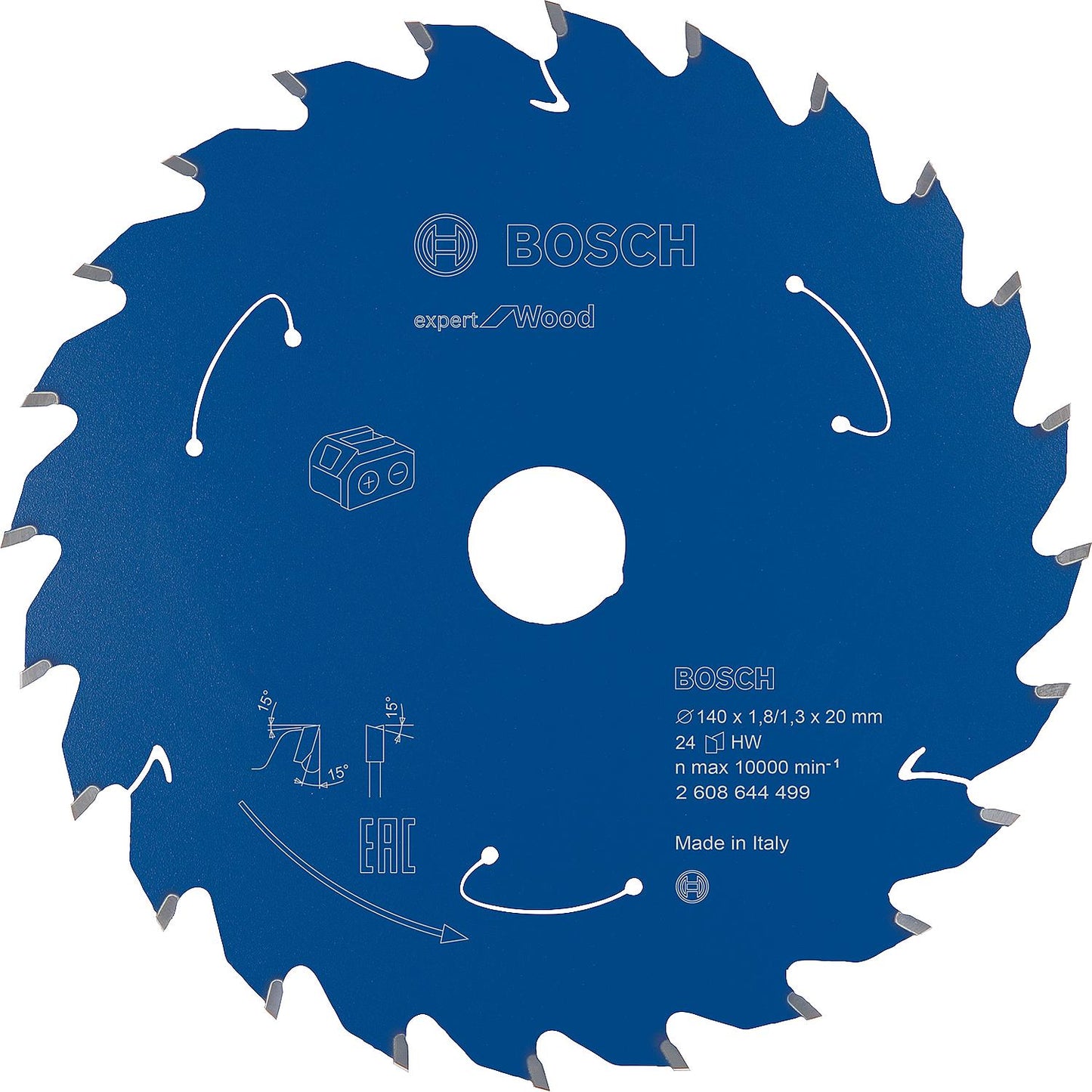 Lame de scie circulaire pour bois résineux et feuillus, panneaux de particules, contreplaqué, panneaux plastifiés, panneaux de fibres