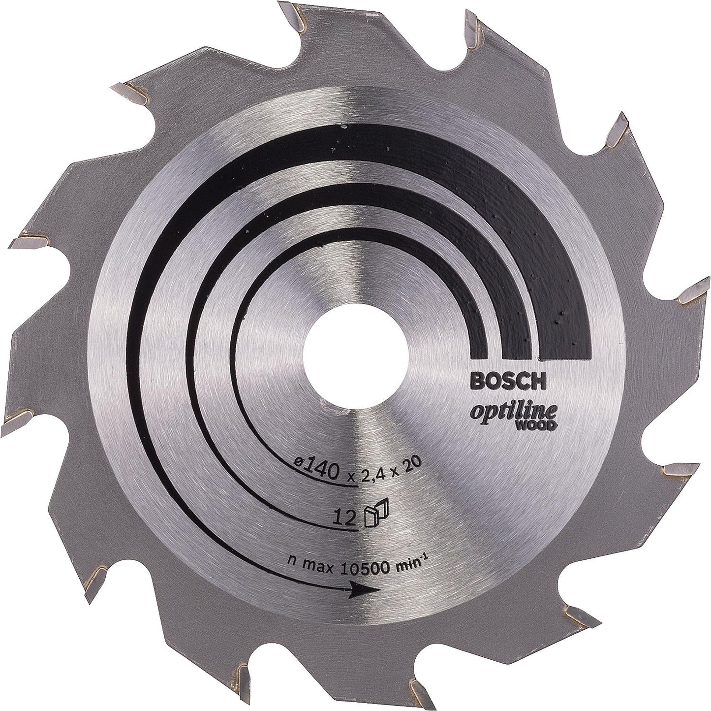 Kreissägeblatt für Weich- und Hartholz, Spanplatten, Sperrholz, kunststoffbeschichtete Platten, Faserplatten