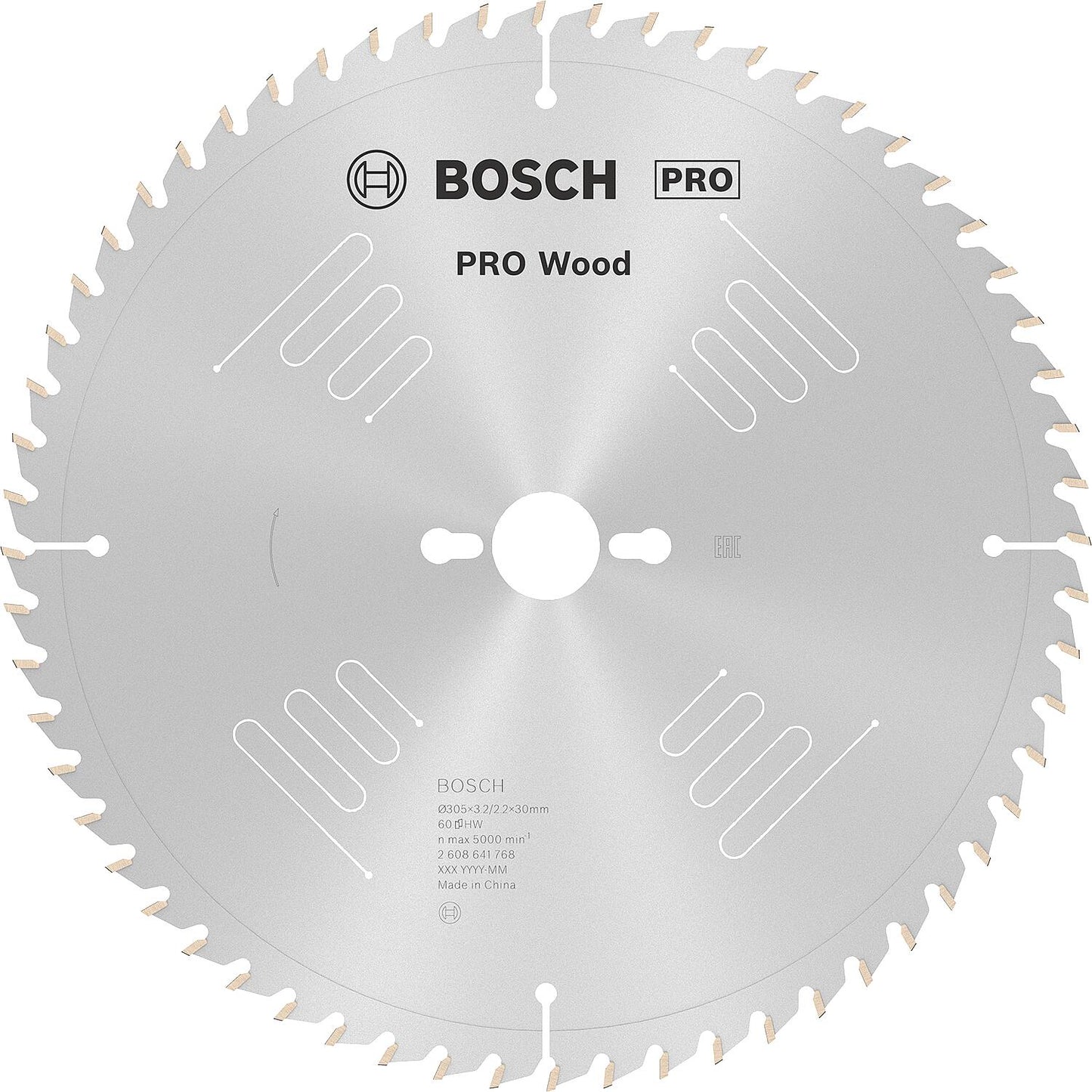 Circular saw blade Ø 305 x 30 x 3.2 with 60 teeth, for universal use in wood