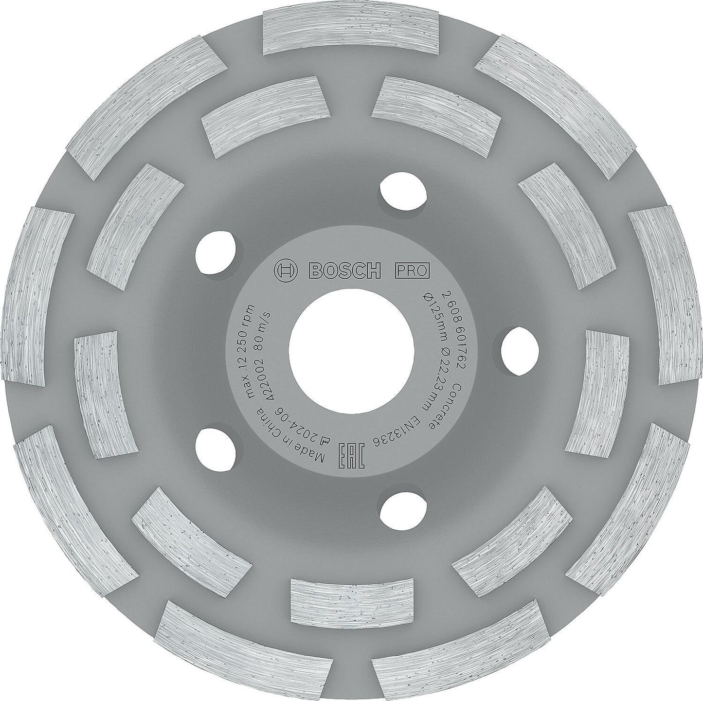 Diamantschleifteller Bosch 125 x 22,23 mm, 2-reihig