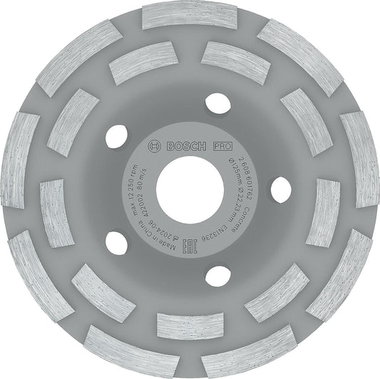 Diamantschleifteller Bosch 125 x 22,23 mm, 2-reihig