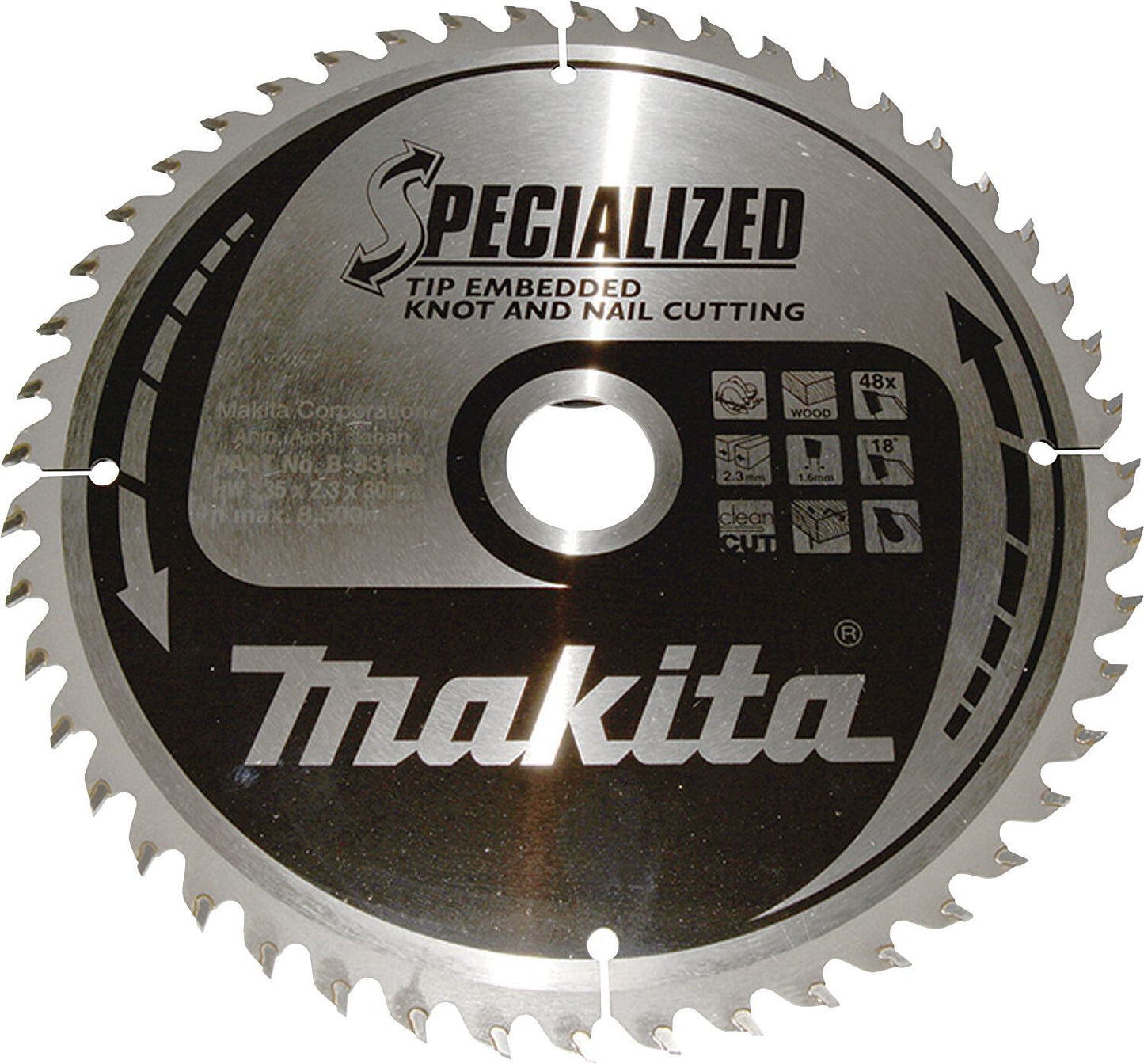 MAKITA circular saw blade Ø 235 x 30, 48 teeth, for wood