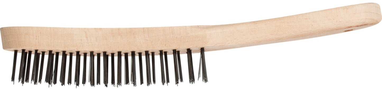 Horse wire brush HBU, unbraided, steel wire Ø 0.35 mm, 3 rows