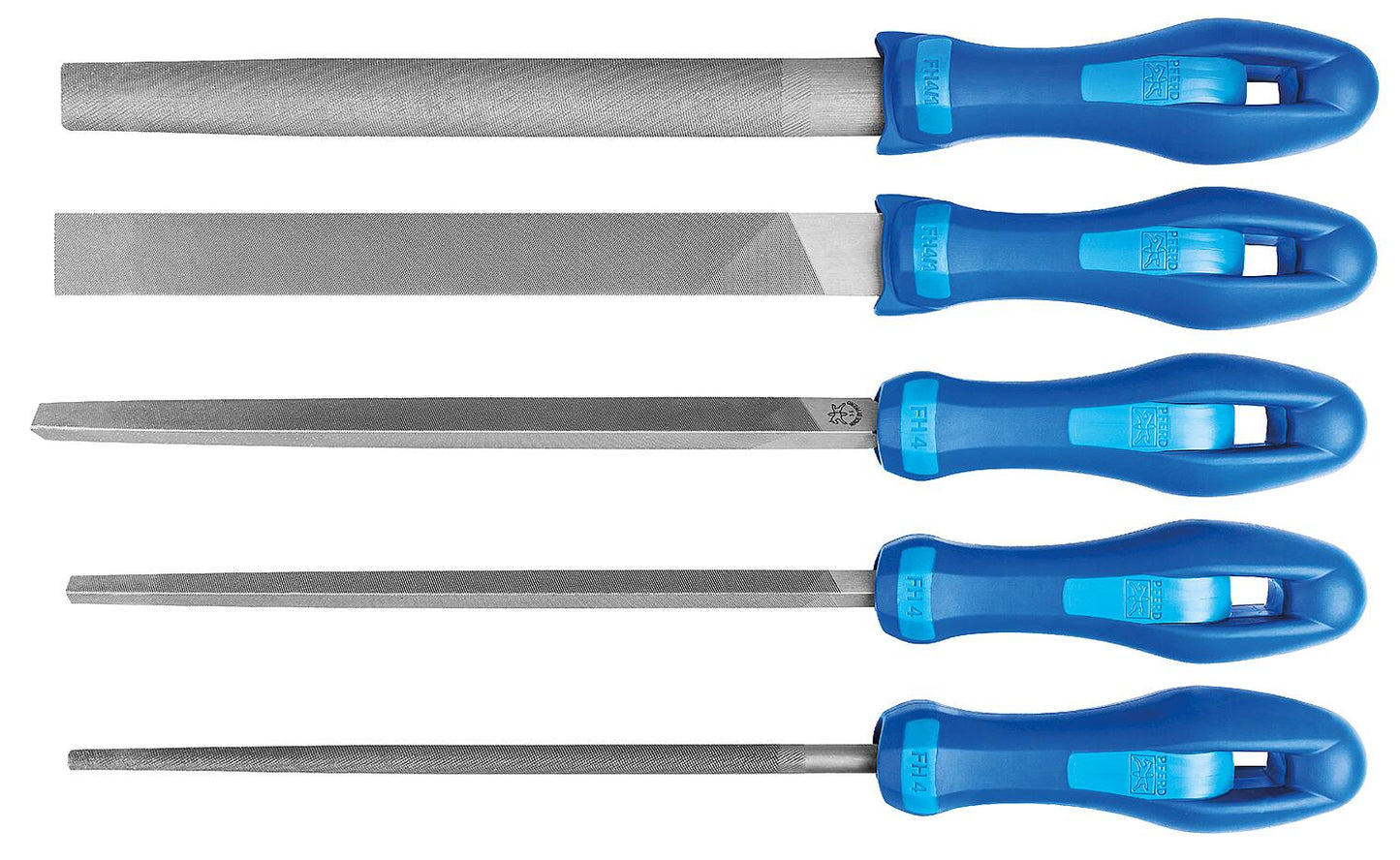 Feilen-Set Pferd, 5-tlg. 200mm, H3, in Rolltasche