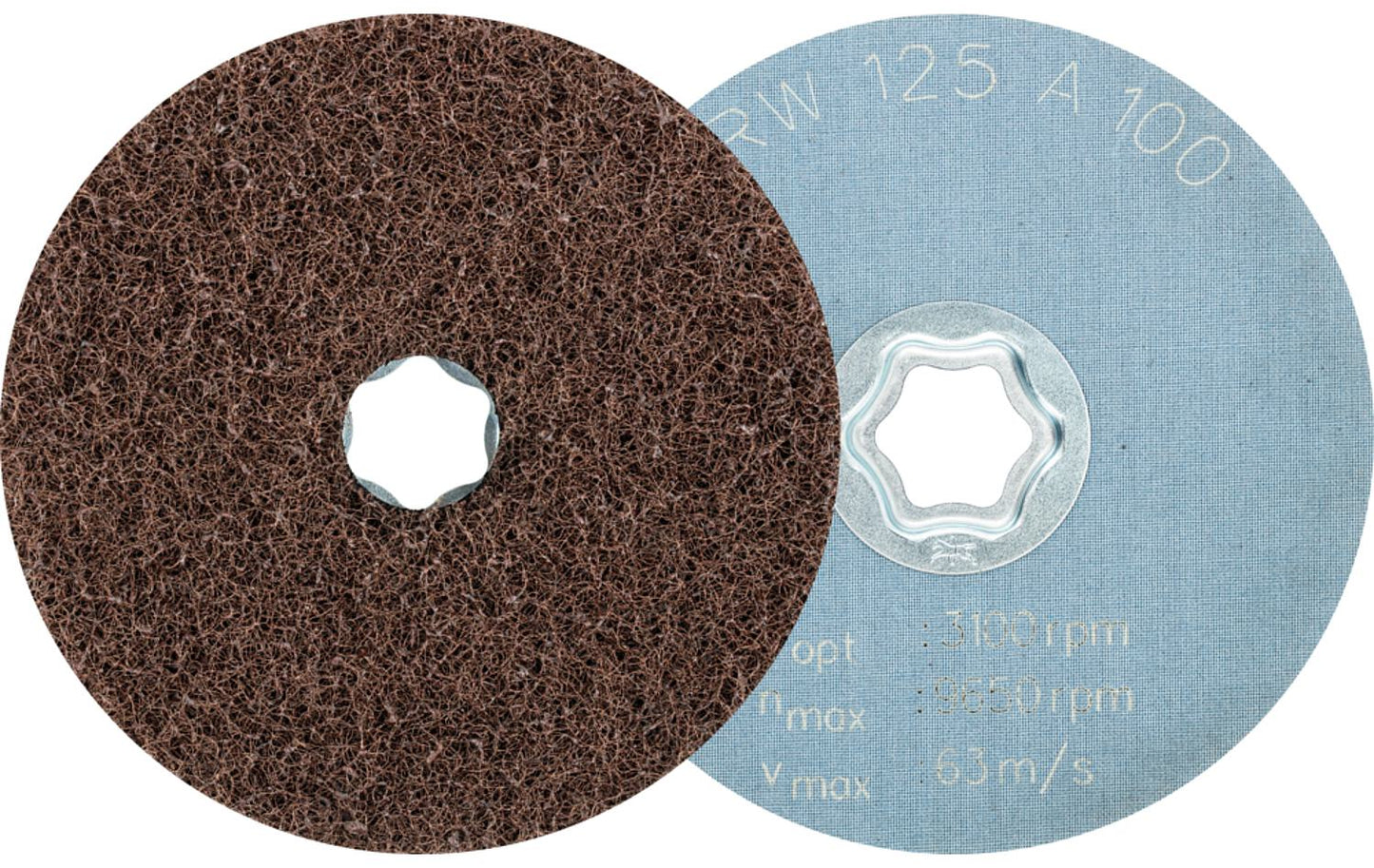 Fleece disc for horses, COMBICLICK, Ø 125 mm, grit size A100
