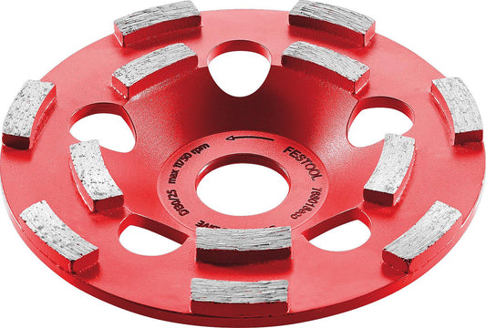 Diamantschleifteller Festool DIA ABRASIVE, Ø 130 mm, für sandhaltige Materialien, Estrich, Frischbeton, Fliesenkleber