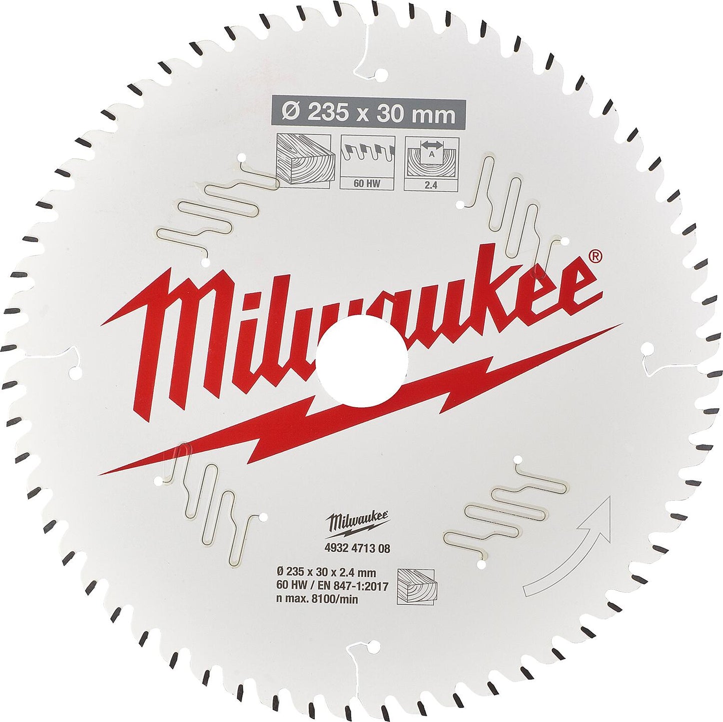 Lame de scie circulaire Milwaukee 165 x 1,6 x 20, 24 dents