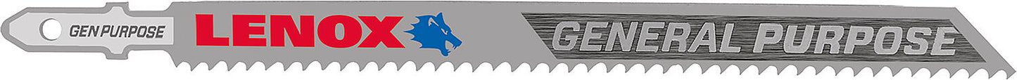 Lames de scie sauteuse Lenox GENERAL PURPOSE™, longueur 133,4 mm, 10 TPI, paquet de 5