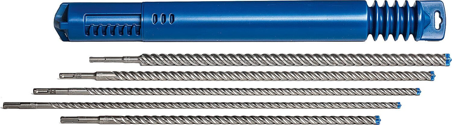 BOSCH EXPERT7X, coffret de 4 forets à percussion SDS-Plus longs avec tête en carbure
