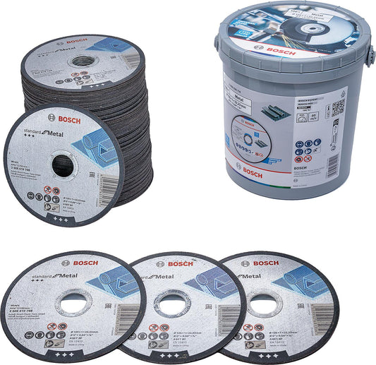 Trennscheiben-Set BOSCH Standard für Metall Ø125 x 22,23 x 1,0mm im Eimer VPE: 100