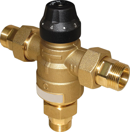 Mitigeur thermostatique Easyflow type 739, DN20, 20-45 °C, kV 2,5. Raccordements : AG DN20 (3/4").