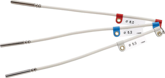 Tauchhülsen Identifikations Set mit verschiedenen, Tauch- fühlerstärken: 5,0/5,2/6,0mm