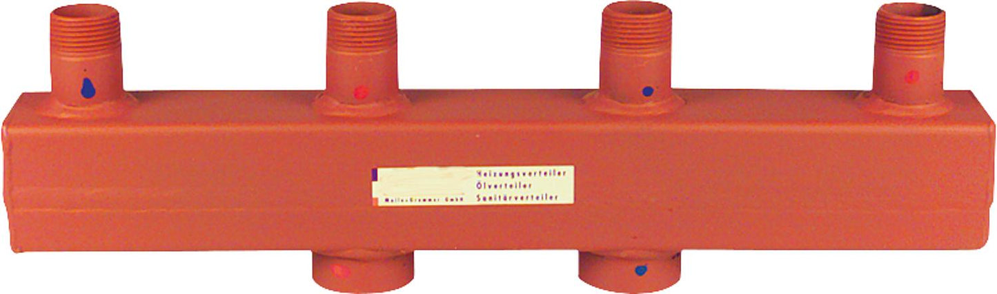 Distributeur de chaudière type 60-12.5 2 groupes de chauffage, DN25 (1") AG