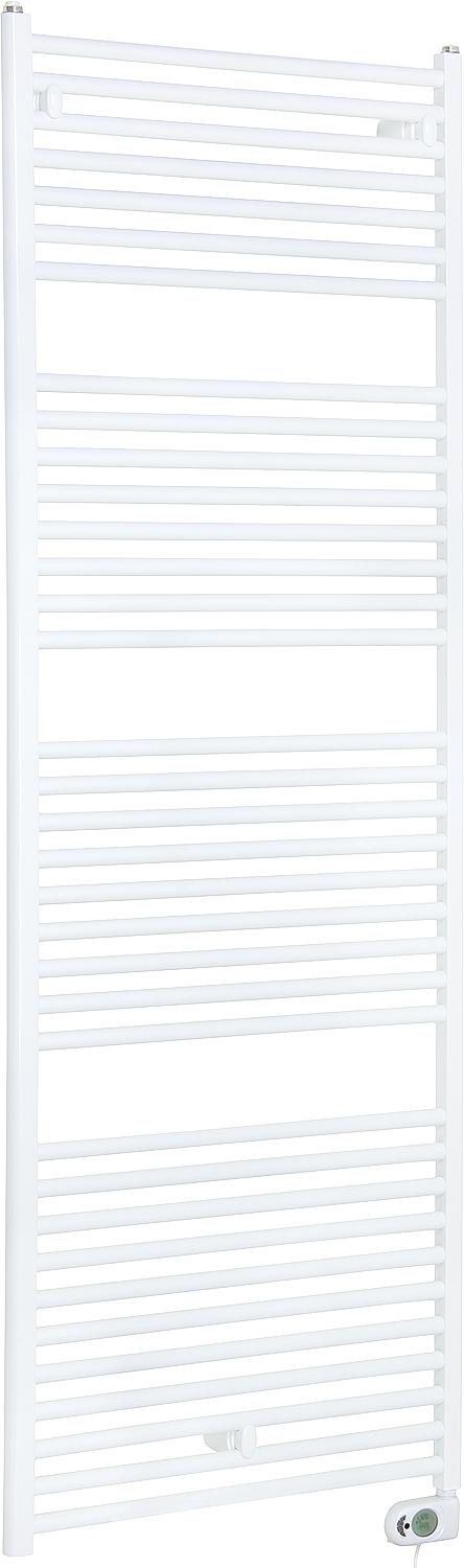 Electric towel radiator, aluminum, type eCOOL ED Digital 300 watts, white RAL 9010