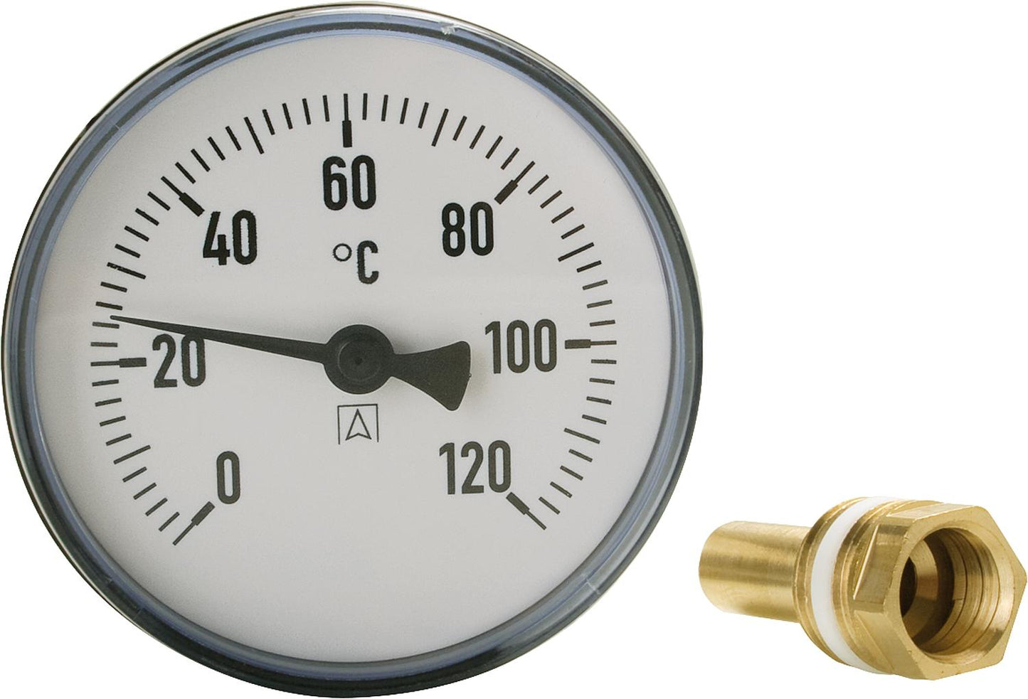 Bimetall-Zeigerthermometer DN 15 (½“)