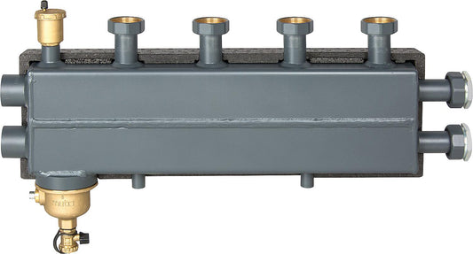 Combination manifold DN 25, 2+1 heating circuits with magnetic sludge separator and vent