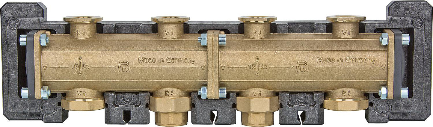 Modular distributor 2-way DN32 for 2-3 heating groups DN32 (1 1/4")
