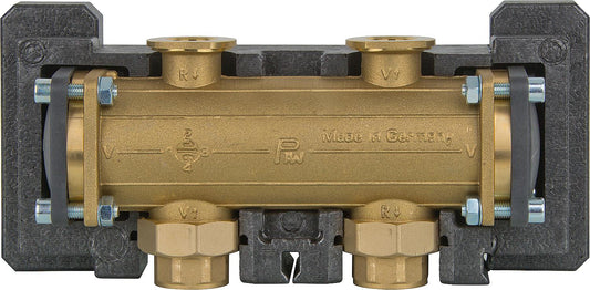 Hydraulic separator DN32 (1 1/4") up to 2600 l/h, bridged with insulation