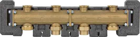 Modular distributor DN25(1") 2-way, up to 3 heating circuits can be connected