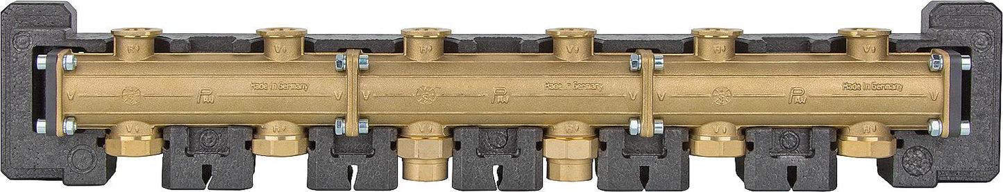 Modular distributor DN25(1") 2-way, up to 3 heating circuits can be connected