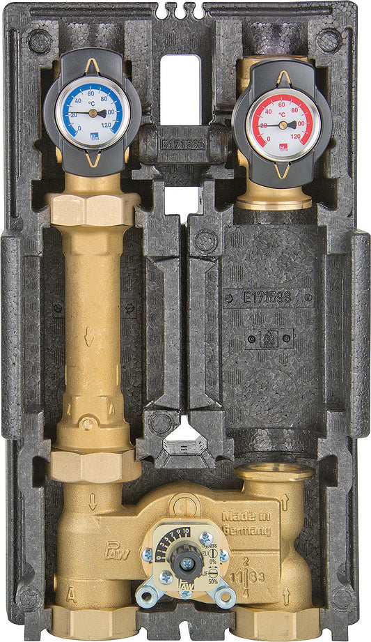Heating circuit set K34 Heat Bloc DN 32 (1 1/4") 3-way mixer, bypass 0-50%