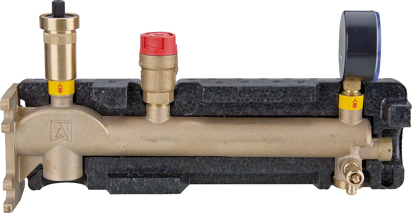 Gefässanschlussgruppe 3/4" GAK mit Kappenventil u.Isol.
