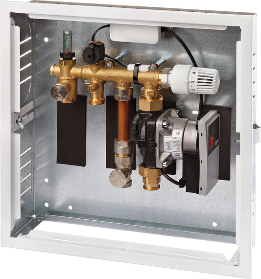 Control box comfort DN20(3/4") Eurocone, flush-mounted metal housing