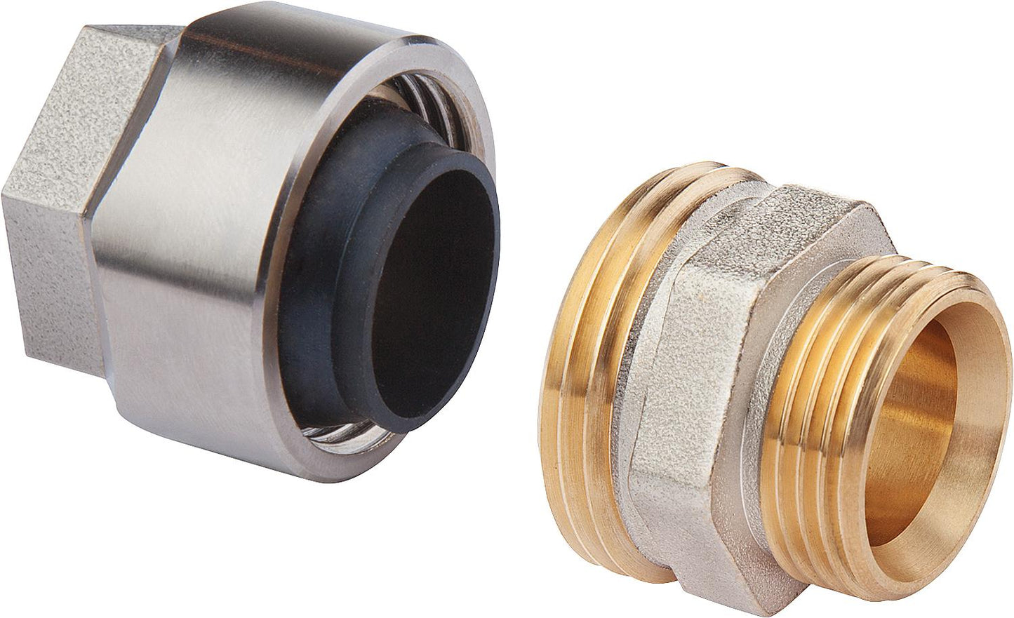 Black pipe adapter plus pipe DN15(1/2") x DN20(3/4") male Eurocone