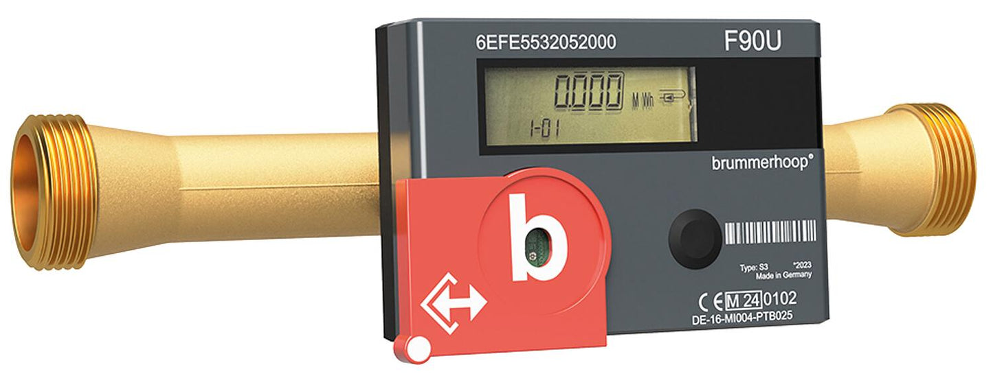 Compact ultrasonic heat meter F90U3, Qp 6.0 m³, DN25, 260mm