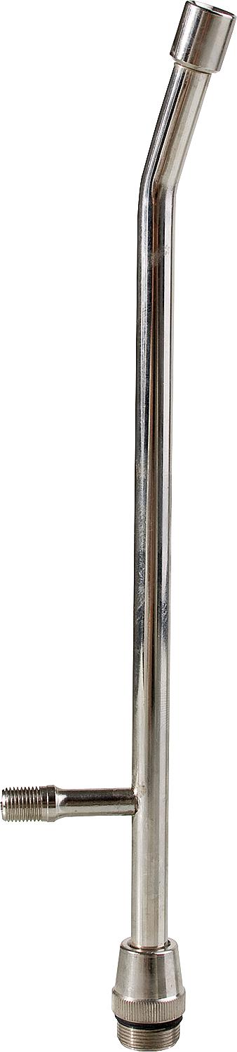 Extension tube for test manometers with side valve for refilling expansion vessels