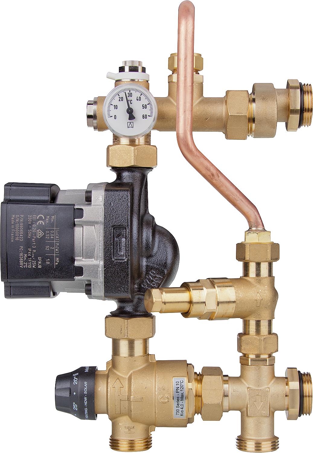 Easyflow Thermo floor control unit, 20-45°C, Wilo Para 15/6 SC