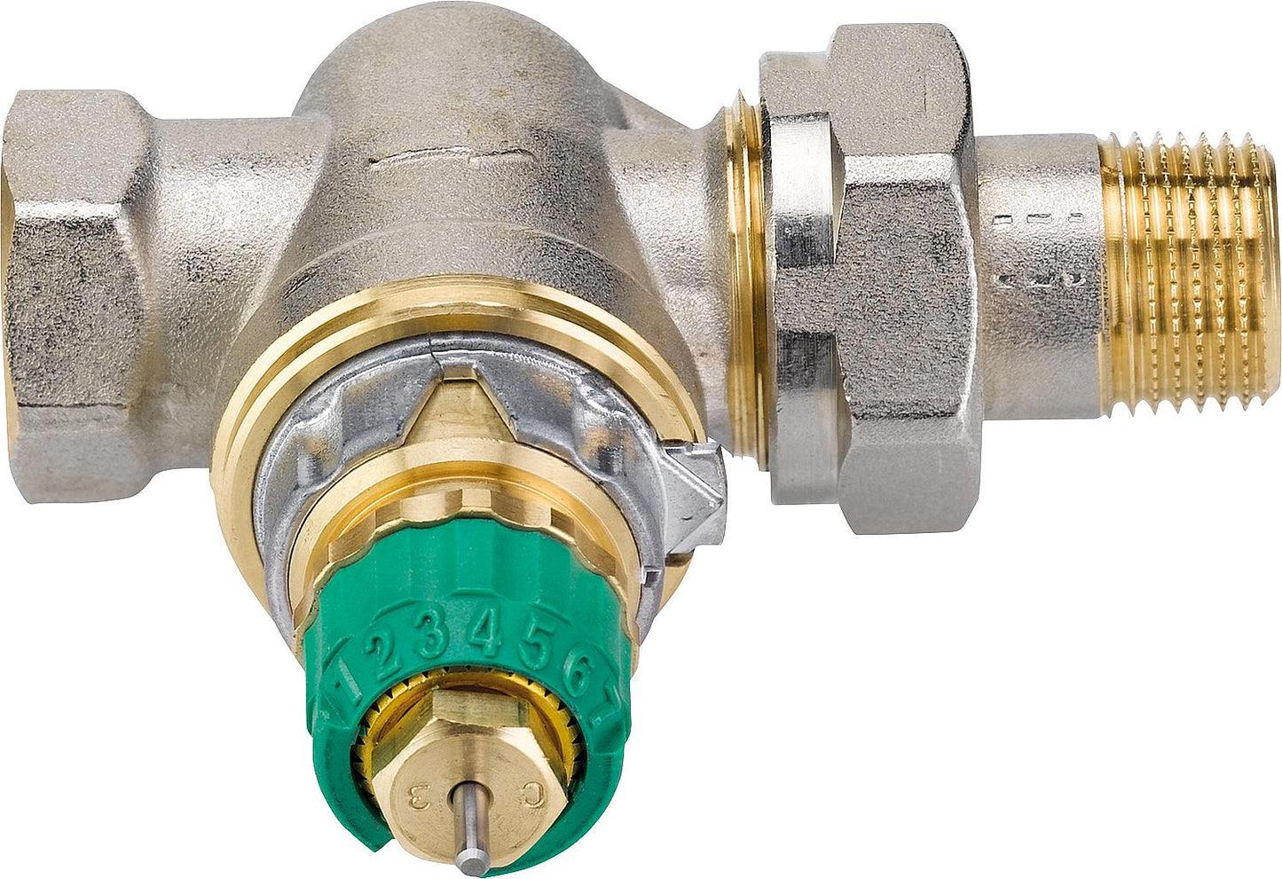 Corps de vanne thermostatique Danfoss Dynamic Valve RA-DV, DN10 (3/8"), passage direct